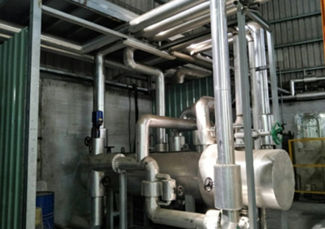 熱煤鍋爐是採用強制循環的高溫低壓加熱系統