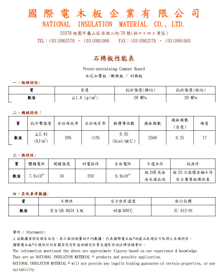 水泥加压 石棉板